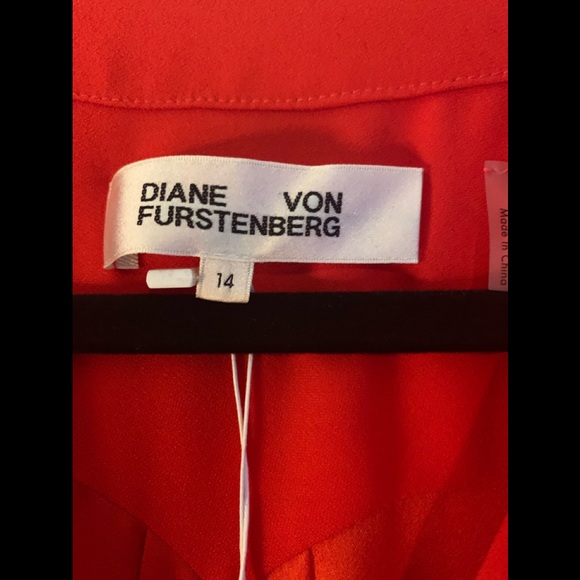 NWT DVF Purdy Jumpsuit in Candy Red, US Size 14 - Picture 5 of 7